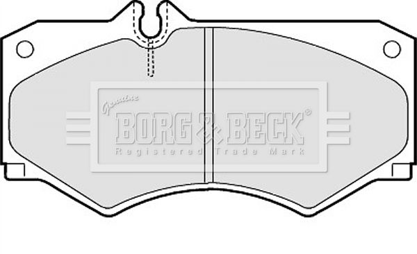 BORG & BECK Bremžu uzliku kompl., Disku bremzes BBP1089